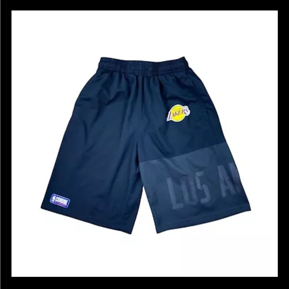 Boys Under Armour Combine NBA Los Angeles Lakers basketball shorts size YXL